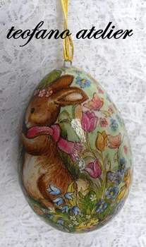 Decoupage na jajku ze styropianu
