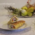 Krokiety z parówką, ogórkiem i papryką