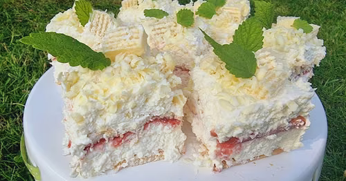 Kokosanka śmietankowa bez pieczenia