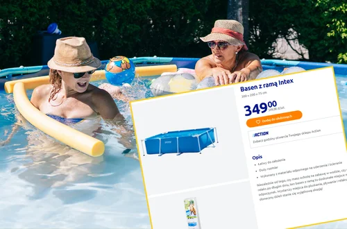 Basen w tych wymiarach za jedyne 349 zł to złota oferta! Action wreszcie sprzedaje wyczekiwany produkt