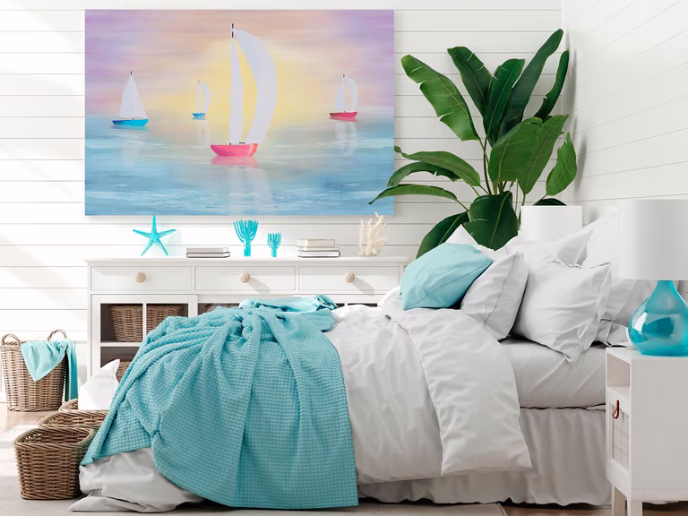 OKIEŁZNAĆ WIATR - NOWOCZESNY OBRAZ DO SYPIALNI - 120X80 CM