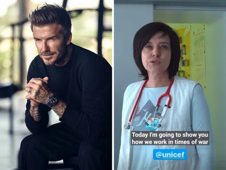 Ukraińska lekarka przejęła Instagram Davida Beckhama! Pokazała skutki wojny
