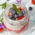 Migdałowy pudding chia