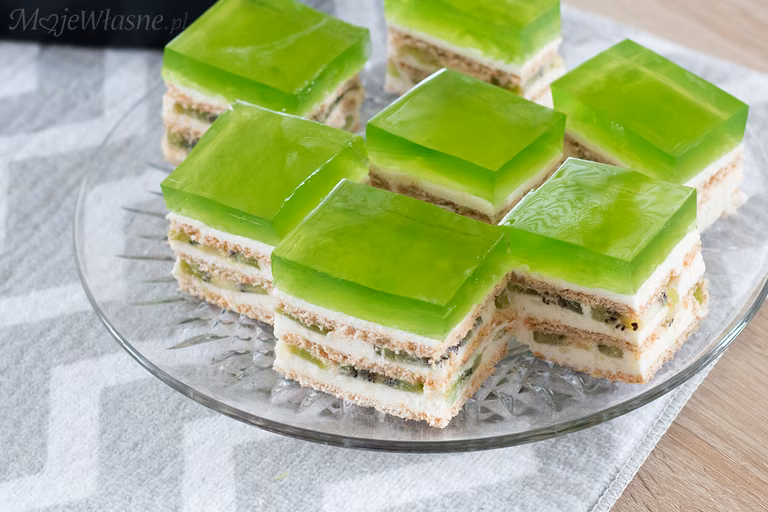 PRZEPYSZNE ciasto kiwi bez pieczenia!