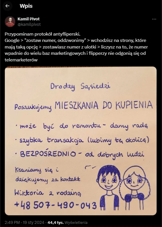 Zdjęcie Uwaga na fałszywe “nekrologi” na klatkach schodowych! Ta branża przekroczyła kolejną granicę... #2