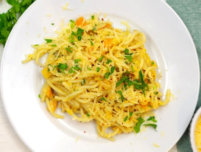 Spaghetti z dynią i parmezanem