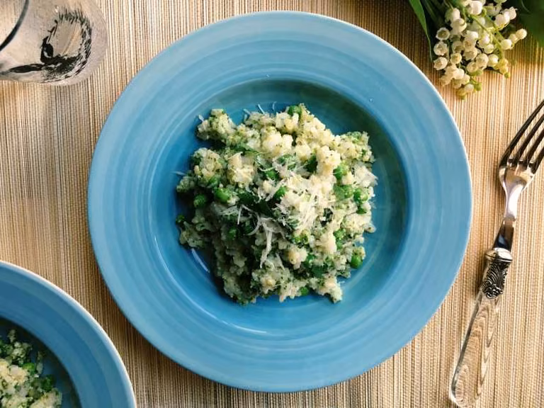 Środa: Risi e bisi, czyli ryż z groszkiem i pesto