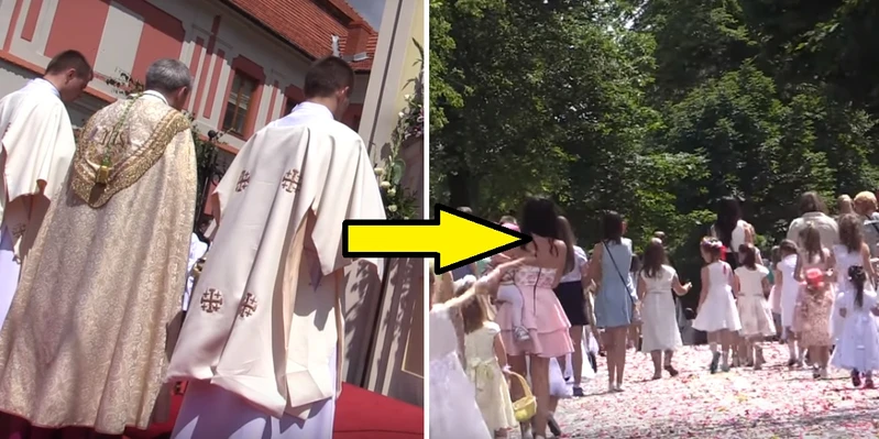 Chłopiec sypał kwiaty podczas obchodów Bożego Ciała. Nie spodobało się to księdzu...