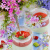 MIĘTOWA PANNA COTTA Z RABARBAREM