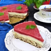 CIASTO Z MASĄ BUDYNIOWĄ I MUSEM TRUSKAWKOWYM BEZ MĄKI (192 KCAL)