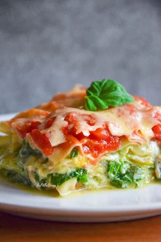 Lasagne ze szpinakiem i ricottą