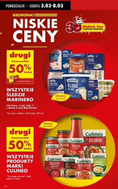 Zdjęcie Od 3 marca jubileuszowe mega promocje w Biedronce! 1+1, 2+1 gratis i rabaty nawet do 88%! #3