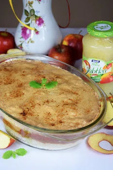 Zapiekany ryż z jabłkami z cynamonowym nadzieniem!