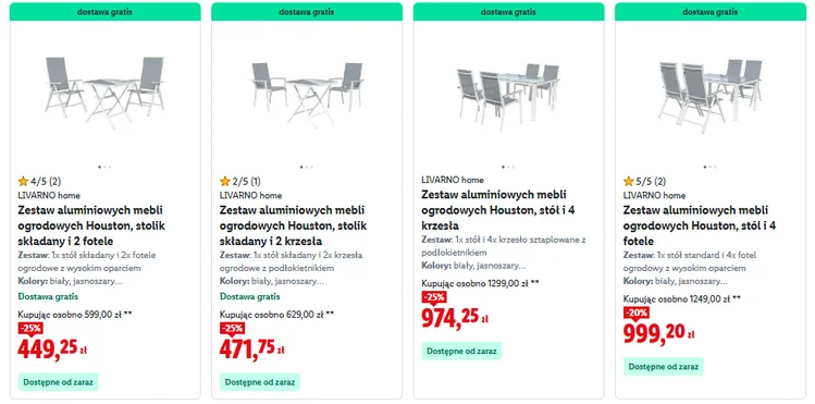 Zdjęcie -25% na meble ogrodowe jeszcze tylko przez 2 dni! Zestawy z Lidla rozchodzą się jak ciepłe bułeczki #2
