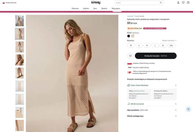 Zdjęcie Idealna na lato i wakacje! Sukienka z Sinsay za 59 zł podbija internet #2