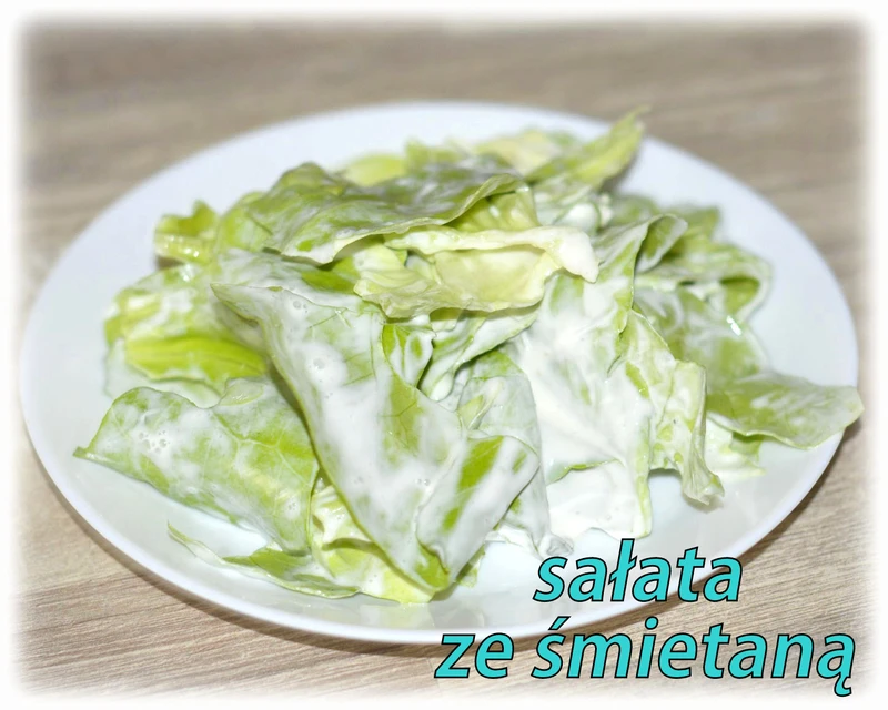 Sałata ze śmietaną