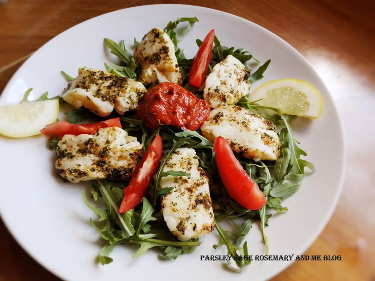 Sałatka z serem Halloumi