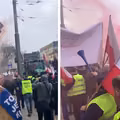 Niebezpiecznie na proteście rolników! Policja musiała interweniować!
