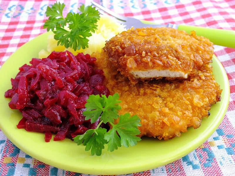 filet z kurczaka w płatkach kukurydzianych