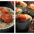 Śniadaniowe muffiny jajeczne ze szpinakiem, pomidorami i pieczarkami