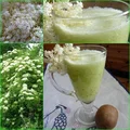 Smoothie z dzikiego bzu i kiwi