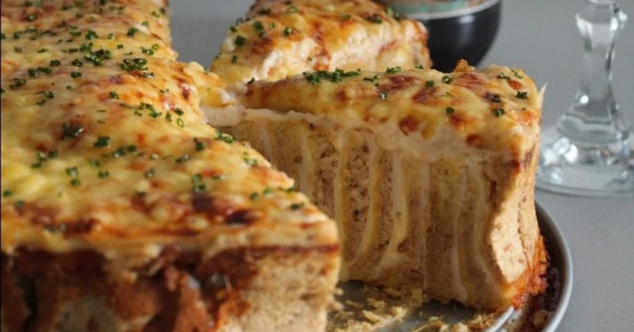 Zakręcany tost z serem i szynką