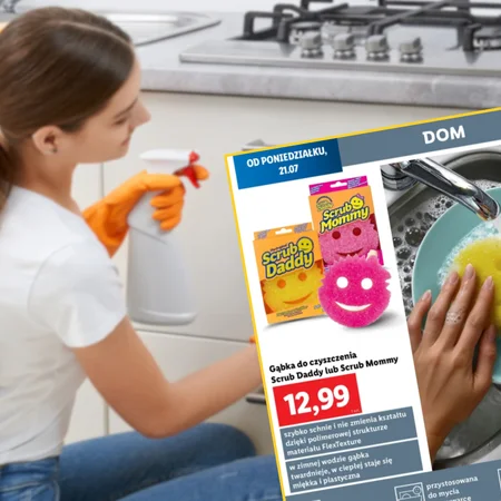 Kobiety pokochały te gąbeczki z Lidla za 13 zł! Zimna i gorąca woda zmieniają je w cudo do sprzątania kuchni i nie tylko