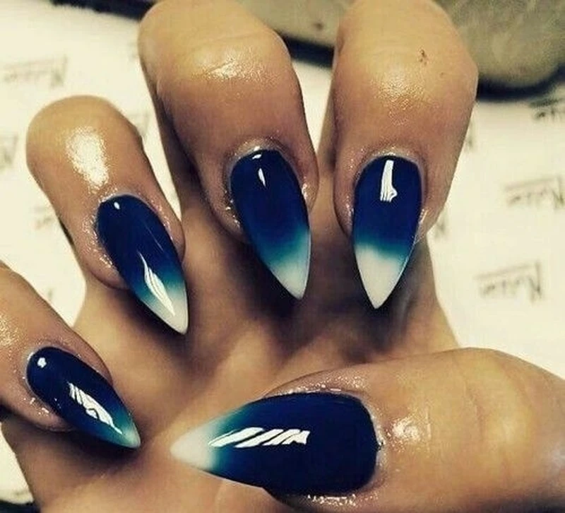 Navy ombre
