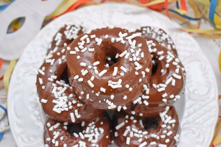 Czekoladowe donaty w wersji pieczonej