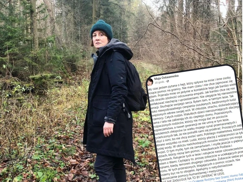 Fala hejtu pod adresem Ostaszewskiej z powodu wizyty na granicy. Aktorka odpowiada