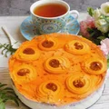 Sernik słoneczko z jagodową warstwą (bez pieczenia)