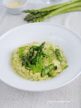Risotto ze szparagami i trybulą