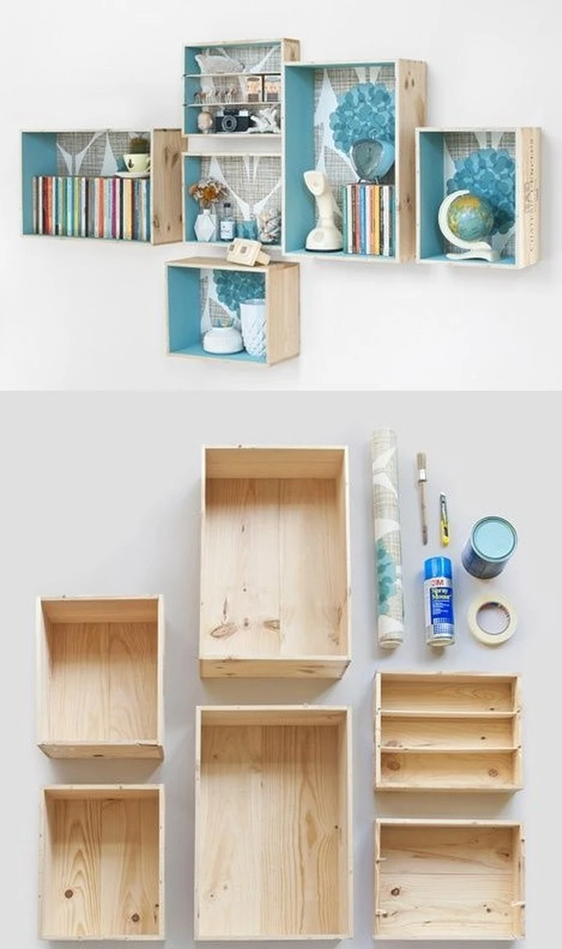 Półki ze skrzynek. DIY!
