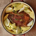 Łopatka pieczona z cydrem