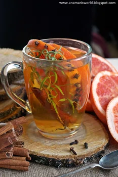 Herbata z grejpfrutem i rozmarynem