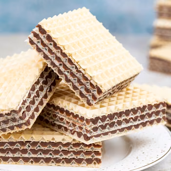 Wafle z mlekiem w proszku
