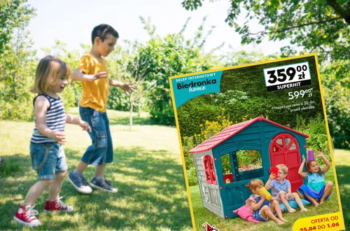 Ten domek ogrodowy z Biedronki to HIT dla dzieci! Teraz aż o 240 zł taniej, a montaż w kilkanaście minut