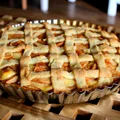 Tarta z budyniem i jabłkami