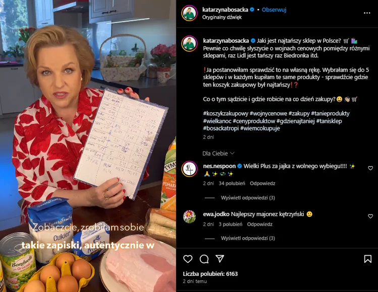 Zdjęcie Świąteczny koszyk pod lupą: Gdzie zapłacisz najmniej?! Katarzyna Bosacka sprawdziła to osobiście! #1