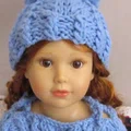 Niebieski komplet - czapka i sweterek