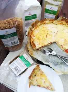 ORKISZOWA TARTA Z ŁOSOSIEM