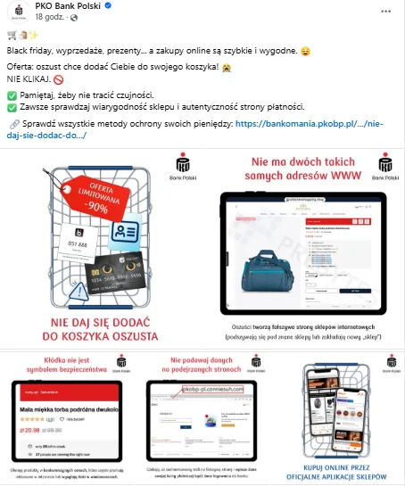 Zdjęcie Popularny bank wydał PILNY komunikat  i ostrzega wszystkich klientów! "Nie daj się dodać do koszyka oszusta" #1