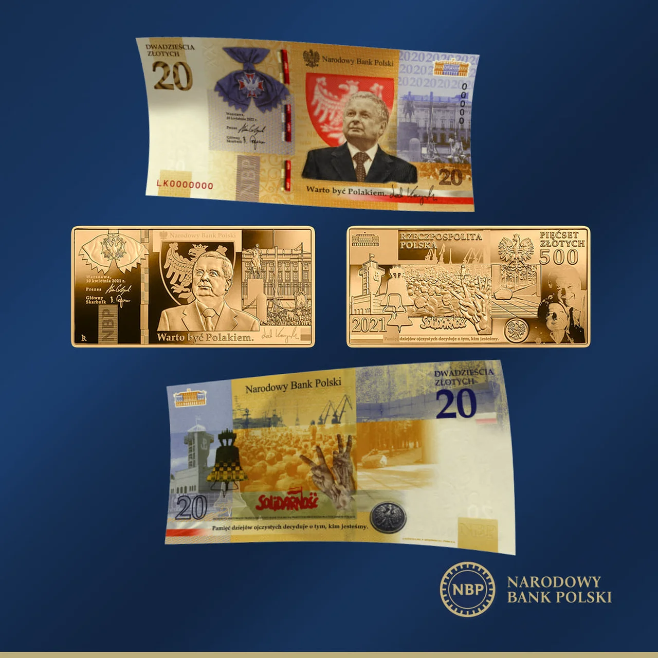 Monety i banknoty z Lechem Kaczyńskim. Na ile zostały wycenione?