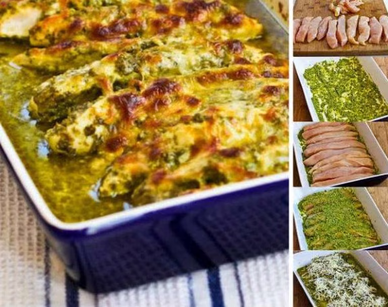 Kurczak pieczony w pesto