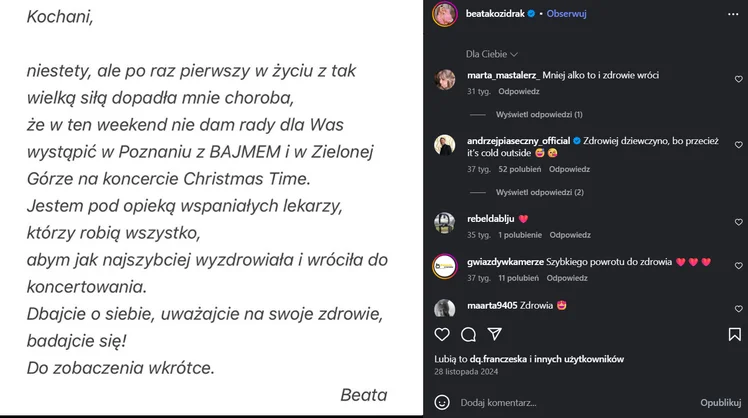Zdjęcie Beata Kozidrak szczerze o walce z chorobą. Wróciła silniejsza niż kiedykolwiek! #1