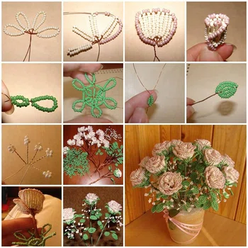 Kwiaty z koralików - pomysłowe dekoracje
