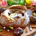 ,,WIELKANOCNY ŻUREK W CHLEBIE NA DOMOWYM ZAKWASIE'' IDEALNY NA WIELKANOCNE ŚNIADANIE!