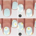 Stokrotkowy manicure