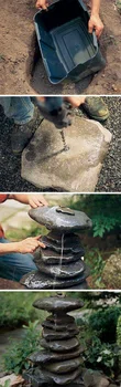 Przepiękna fontanna z kamieni - instrukcja