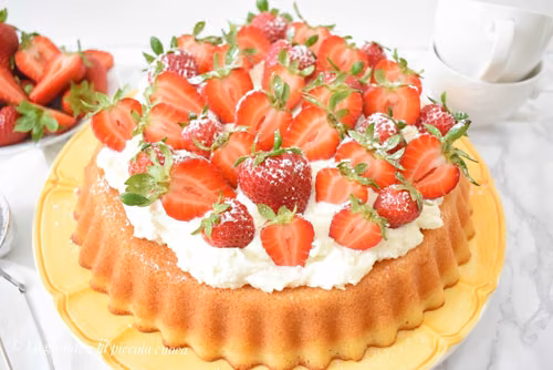 Ciasto z truskawkami i mascarpone